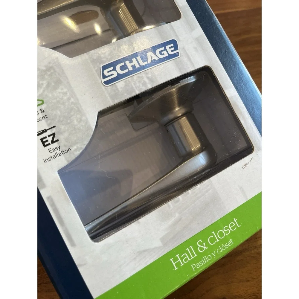 Schlage Sacramento‎ Satin Nickel Hall & Closet Lever Handle NEW